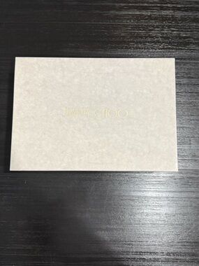 Jimmy Choo Beige Box with Gold Logo